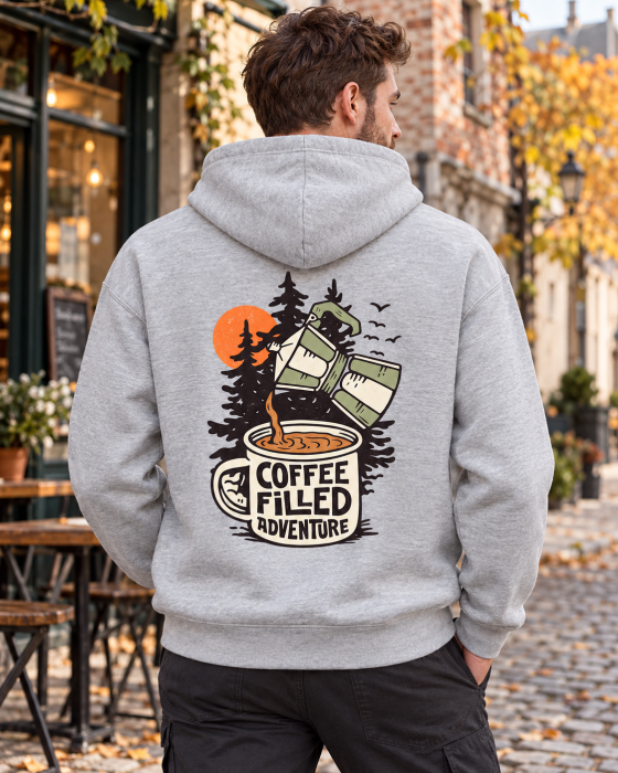 Hanorac Coffee Filled Adventure – imprimeu pe spate [6]