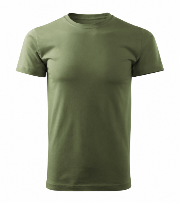 Set 3 tricouri simple bărbați alb negru khaki din bumbac Mannzes [2]
