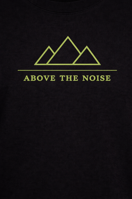 Above the Noise tricou outdoor urban negru Mannzes [4]