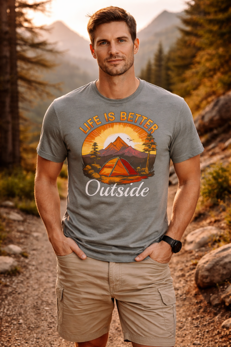 Back to Nature tricou outdoor urban Mannzes [10]