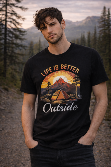 Back to Nature tricou outdoor urban Mannzes [2]