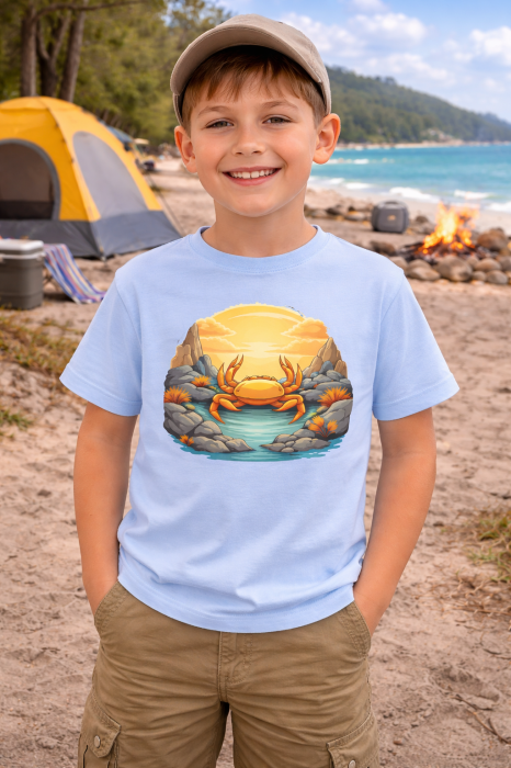 tricou copii crab sunset mare mannzes [2]