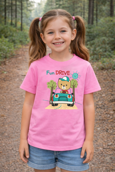 tricou copii fun drive urs masina mannzes [2]