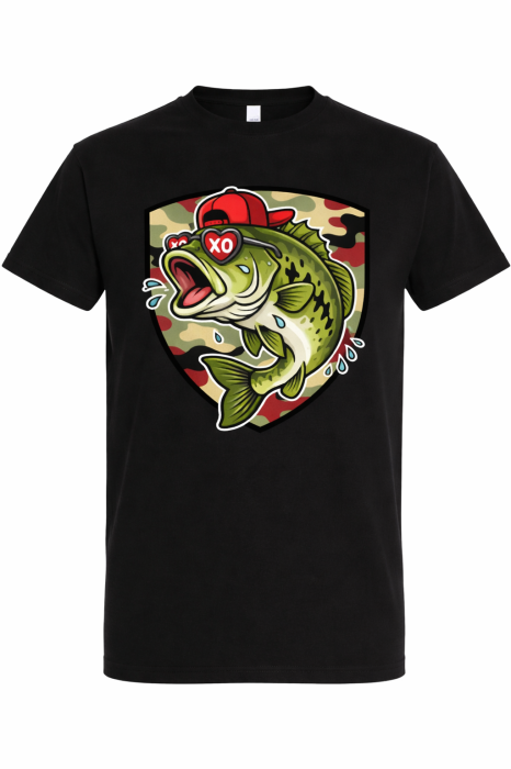 tricou pescuit bass funny mannzes [2]