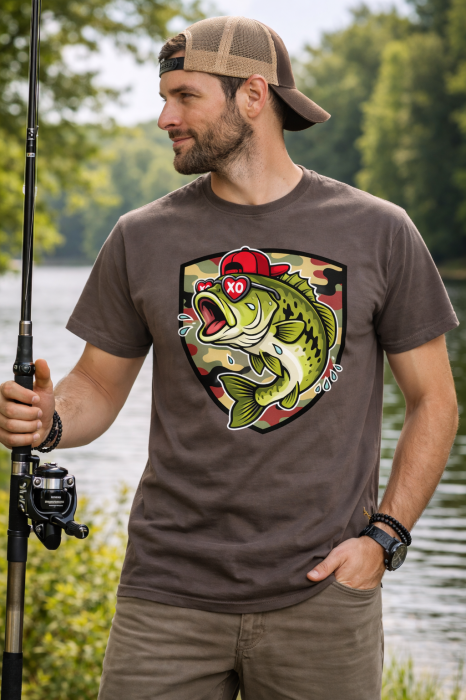 tricou pescuit bass funny mannzes [3]