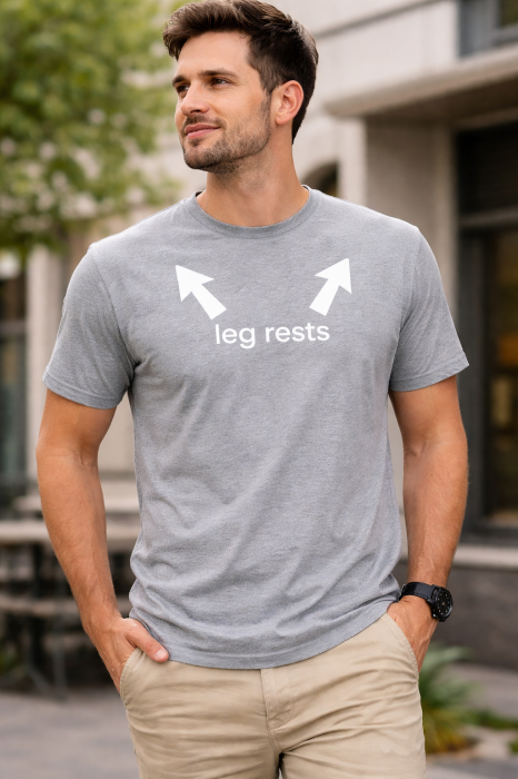 tricou funny leg rests negru mannzes [4]