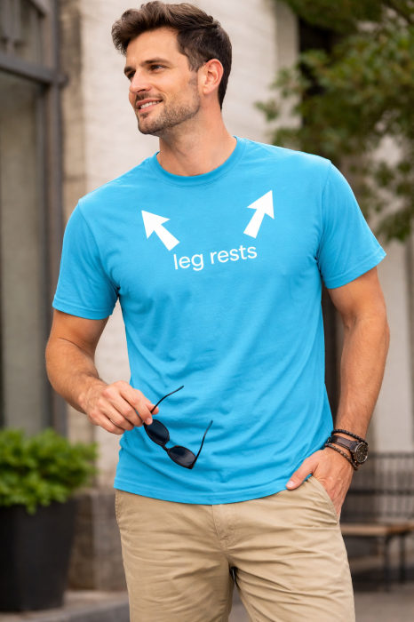 tricou funny leg rests negru mannzes [5]