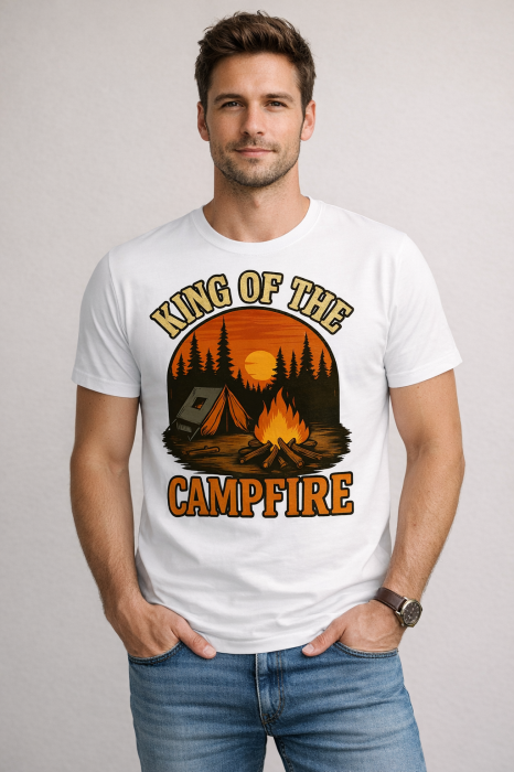 Campfire Legends tricou lifestyle outdoor urban streetwear alb Mannzes [7]