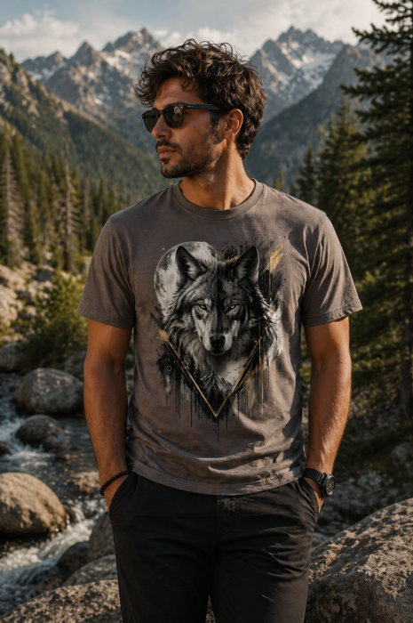 tricou lup golden instinct outdoor bumbac [4]