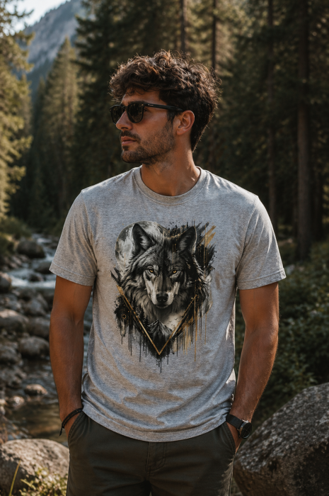 tricou lup golden instinct outdoor bumbac [3]