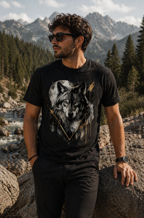 tricou lup golden instinct outdoor bumbac [2]