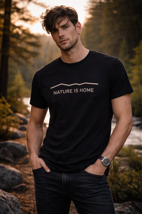 tricou mountain line mannzes bumbac [2]