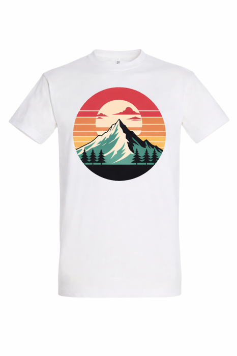 Tricou Mountain Sunset outdoor retro Mannzes [7]