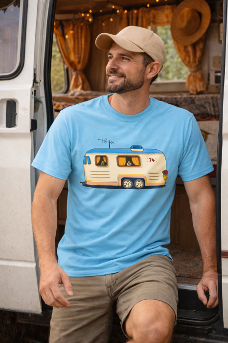 Tricou camping rulota vintage barbati Mannzes [7]