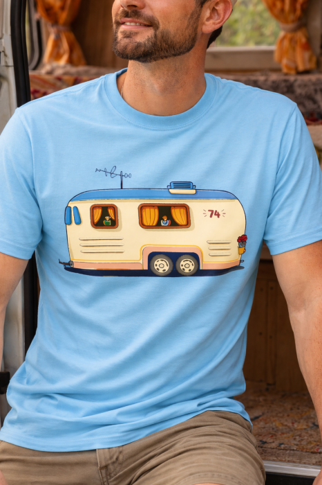 Tricou camping rulota vintage barbati Mannzes [12]