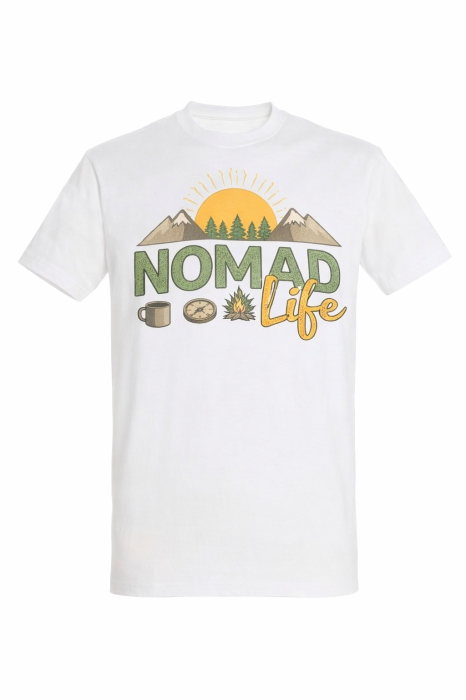 Tricou Nomad Life cu print outdoor colorat – Mannzes [11]