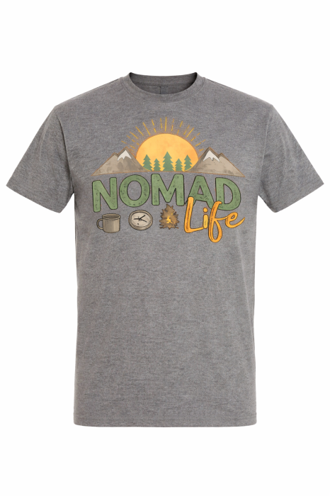 Tricou Nomad Life cu print outdoor colorat – Mannzes [12]