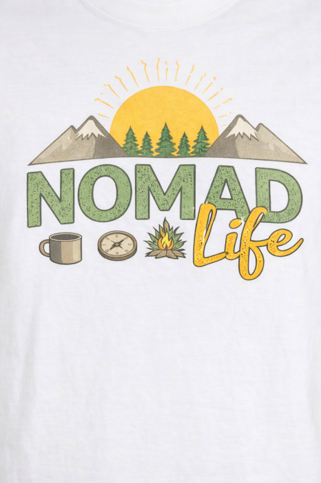 Tricou Nomad Life cu print outdoor colorat – Mannzes [8]