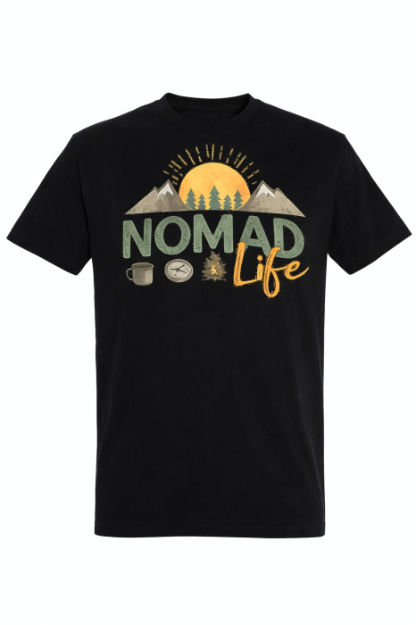 Tricou Nomad Life cu print outdoor colorat – Mannzes [13]