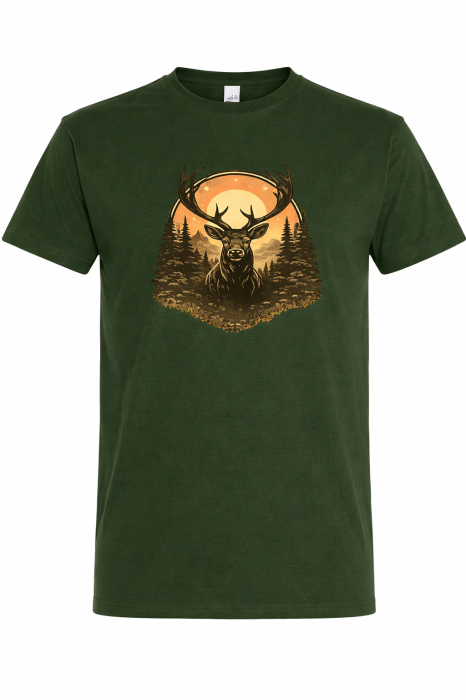 Tricou Outdoor Deer Sunset Mannzes [5]