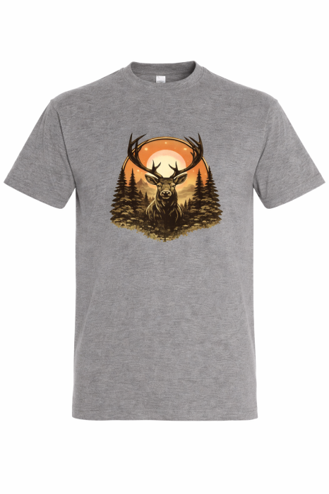 Tricou Outdoor Deer Sunset Mannzes [3]