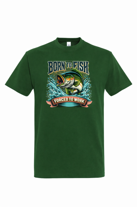 Tricou Pescuit Born To Fish Funny Mannzes [2]