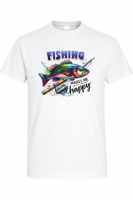 tricou pescuit fishing makes me happy mannzes [3]