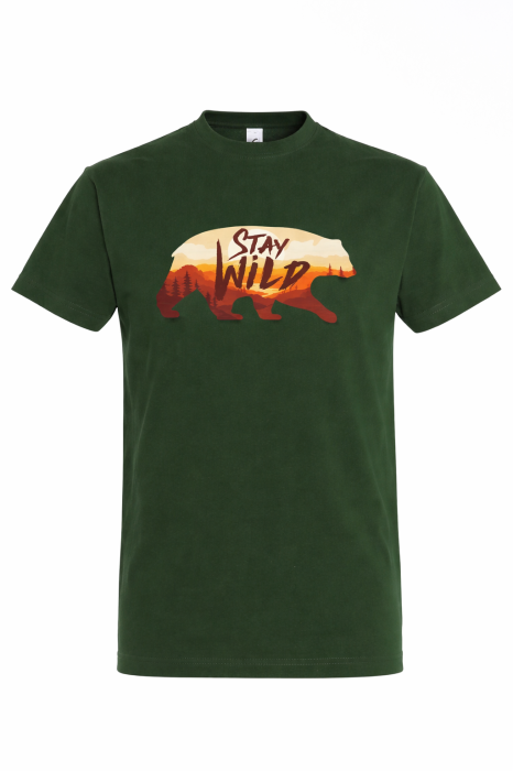 Tricou Stay Wild Bear Outdoor Mannzes [2]