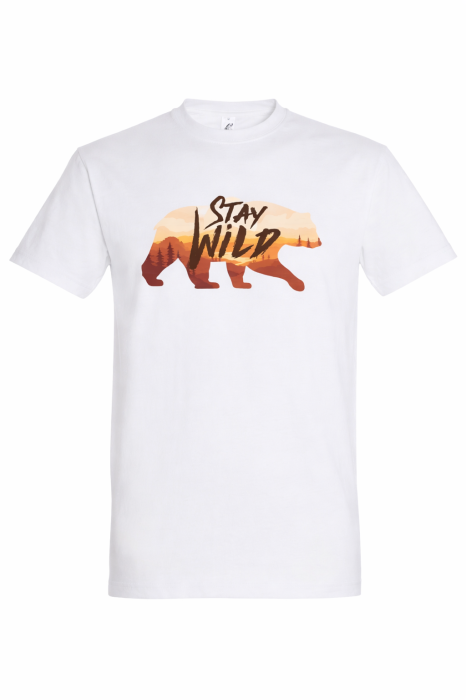 Tricou Stay Wild Bear Outdoor Mannzes [3]