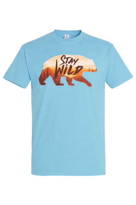 Tricou Stay Wild Bear Outdoor Mannzes [4]