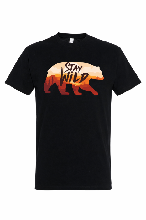 Tricou Stay Wild Bear Outdoor Mannzes [5]