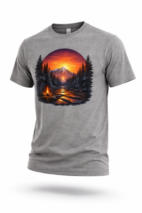 Sunset Wilderness tricou lifestyle outdoor urban streetwear alb Mannzes [7]