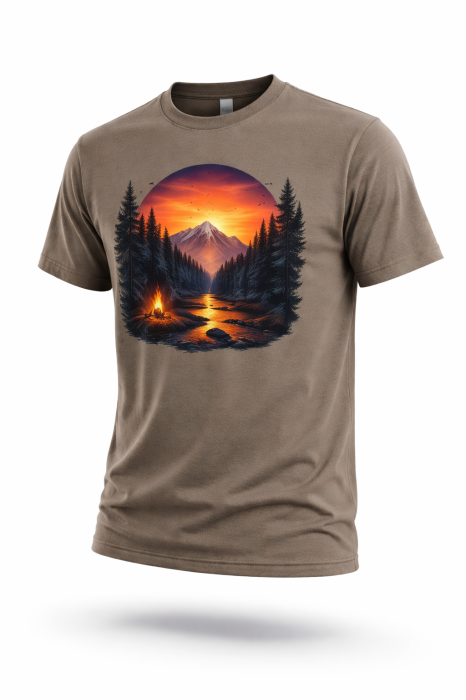 Sunset Wilderness tricou lifestyle outdoor urban streetwear alb Mannzes [5]