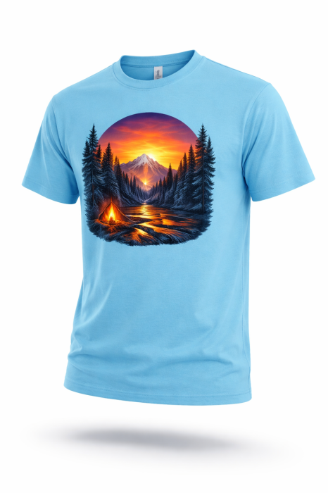 Sunset Wilderness tricou lifestyle outdoor urban streetwear alb Mannzes [6]
