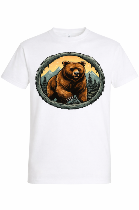 tricou urs outdoor bear mountain adventure mannzes [2]