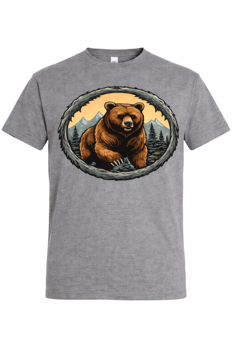 tricou urs outdoor bear mountain adventure mannzes [3]