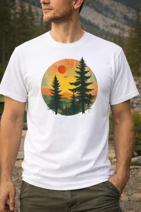 Wild Sunset tricou lifestyle outdoor urban streetwear gri Mannzes [5]