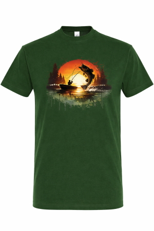 Tricouri Pescuit - tricou pescuit sunset catch mannzes