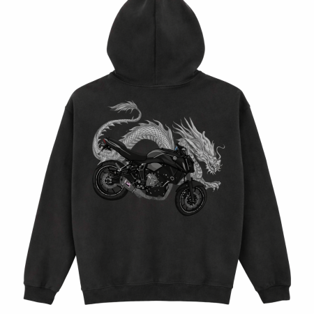 Hanorace Moto - Hanorac Dragon Rider Mannzes din bumbac premium pentru motocicliști