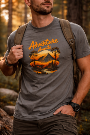 Livrare Imediata-Reduceri - Marime M Tricou Camping Golden Journey