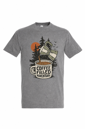 Tricouri Camping & Outdoor - tricou-camping-coffee-filled-adventure-mannzes