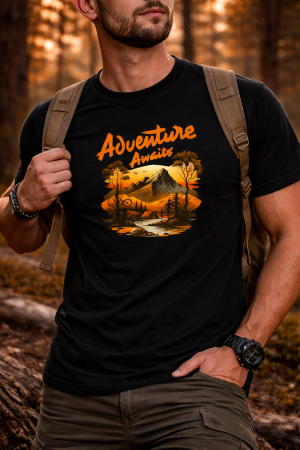 Tricouri - Golden Journey tricou outdoor urban Mannzes