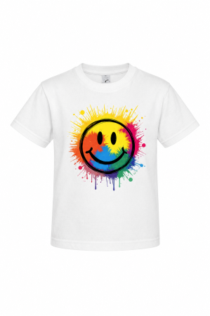 Tricouri - tricou-copii-good-vibes-only-smile-colorat-mannzes.jpg