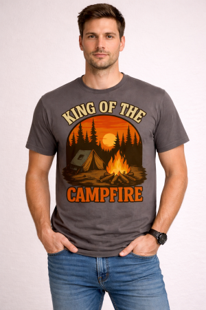 Tricouri Camping & Outdoor - Campfire Legends tricou lifestyle outdoor urban streetwear alb Mannzes
