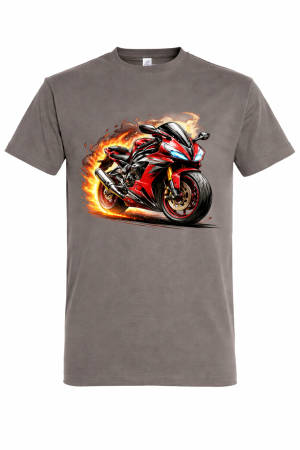 Tricouri Moto - tricou motocicleta sport flacari moto racing mannzes