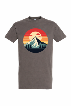 Tricouri Camping & Outdoor - Tricou Mountain Sunset outdoor retro Mannzes