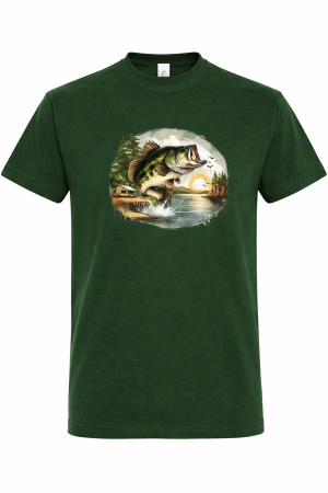 Tricouri Pescuit - Tricou Pescuit Wild Lake Bass – Outdoor Fishing Tee