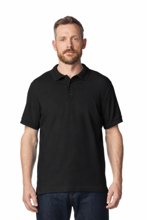 Tricouri - Tricou Polo Premium Bărbați Bumbac 223 g Negru Mannzes