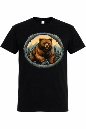 Tricouri Camping & Outdoor - tricou urs outdoor bear mountain adventure mannzes