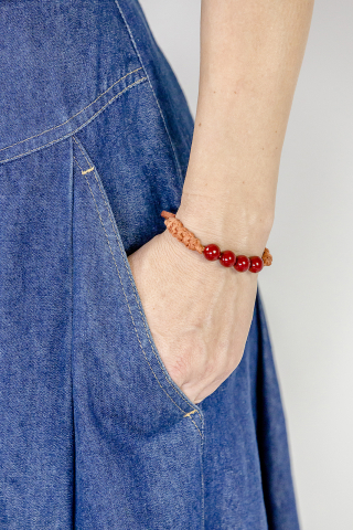 Colecții - Brățară Croșetată Manual cu Mărgele din Sticlă﻿